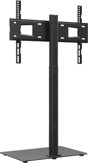 vidaXL 379565 TV Mount Floor with Arm up to 65" Black