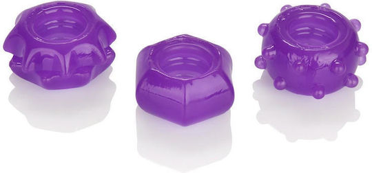 Boss Of Toys Set Cock Rings Purple 30-12732-X-PURPLE