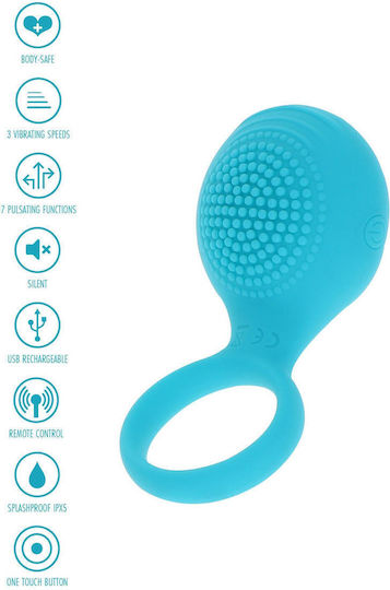 Boss Of Toys Vibrations Penisring Blau