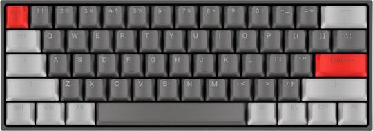 Yenkee YKB 3600US ATOM Gaming Μηχανικό Πληκτρολόγιο με Kailh Box White διακόπτες και RGB φωτισμό (Αγγλικό US) Γκρι