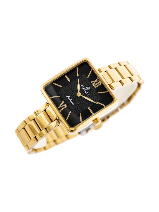 Perfect Watch with Gold Metal Bracelet