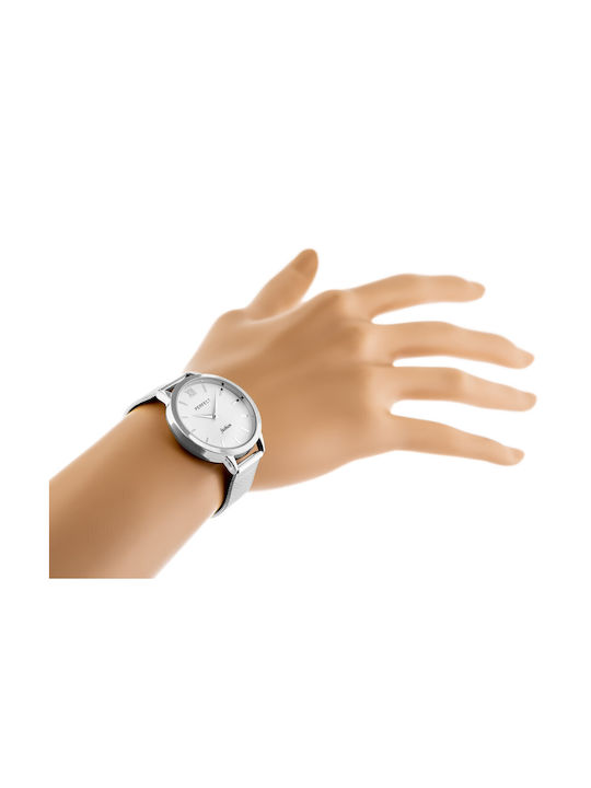 Perfect Women's Watch with Silver Metal Bracelet