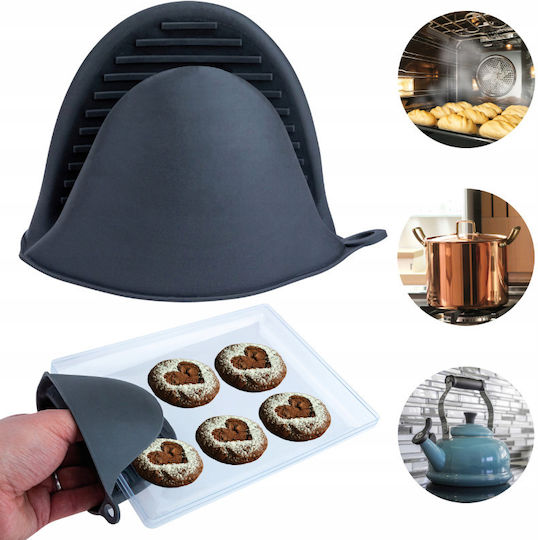 Pot Holder Silicone Gray 1pcs