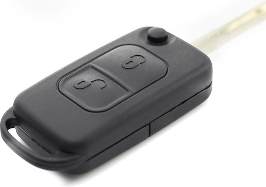 CarGuard Car Key Shell with Blade with 2 Buttons for Mercedes Benz