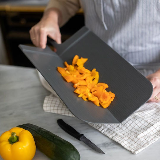 Koziol Rectangular Plastic Chopping Board Gray 46x24cm