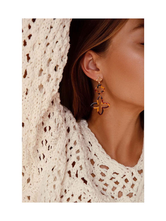 Lilou Gold-plated Earrings Les Trésors 159 70 Kol