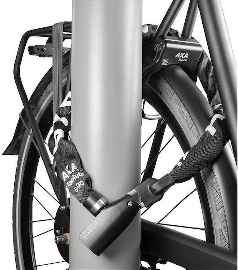 AXA Închizătoare Bicicletă Lanț De Blocare Cu Cheie Neagră