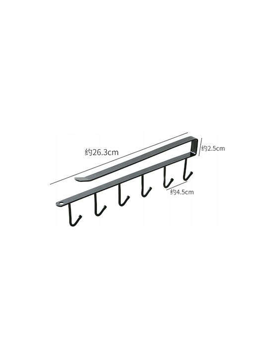 Suport De Cană Metalic 26.3 Cm Negru
