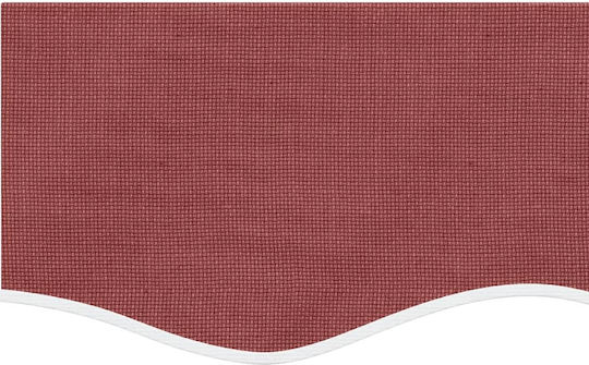 Vidaxl Replacement Mesh Fabric Curtain Striped Bordeaux 3 M Red
