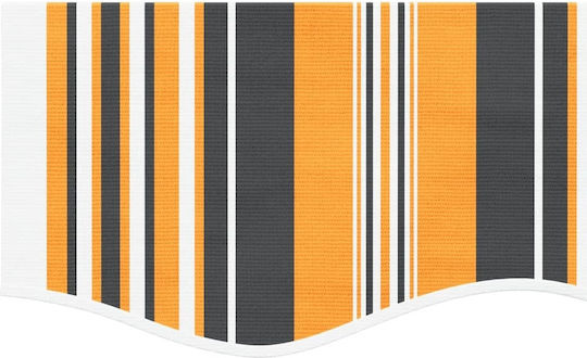 Vidaxl Replacement Awning Fabric Striped Yellow Gray 5 M Yellow