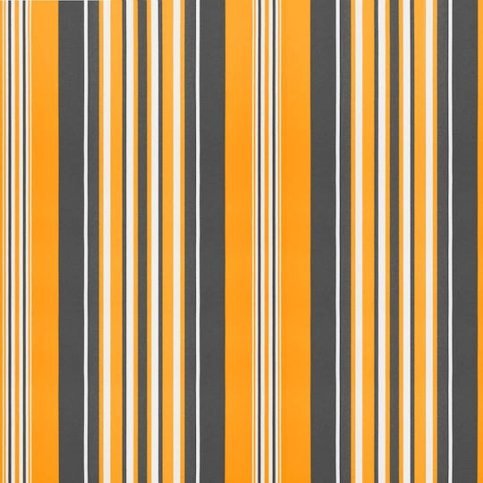 Vidaxl Replacement Awning Fabric Striped Yellow Gray 3.5m Yellow