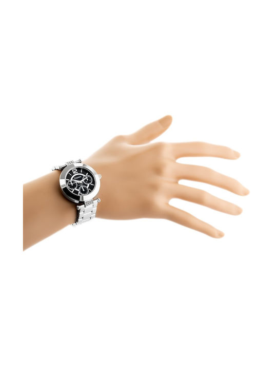 Extreim Дамски Часовник 40mm Кварцов със Сребриста Метална Верижка