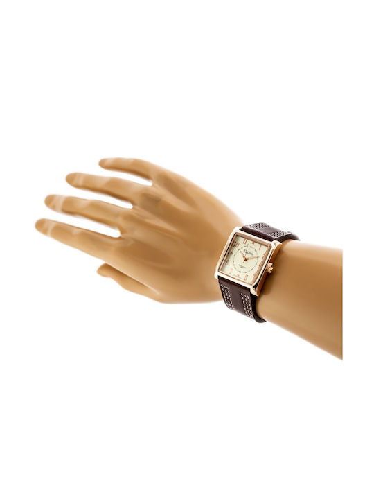 Extreim Women's Watch with Brown Leather Strap