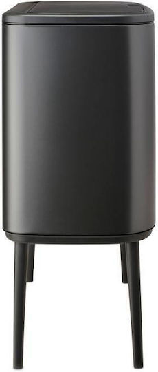 Brabantia Κάδος Bo Touch Ανακύκλωσης Πλαστικός Push Γκρι 33lt