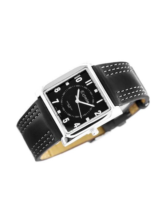 Extreim Watch with Black Leather Strap