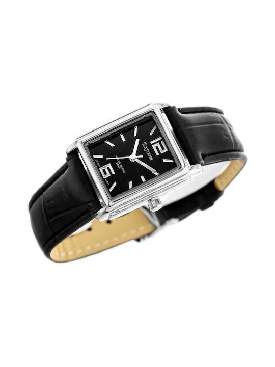 Extreim Watch with Black Leather Strap