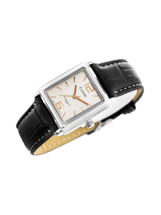 Extreim Watch with Black Leather Strap