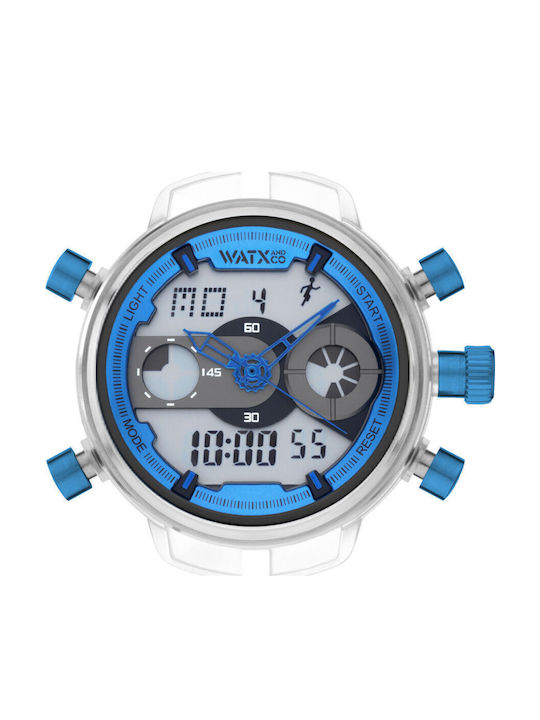 WATX & CO Ψηφιακό/Αναλογικό Γυναικείο Ρολόι 49mm Μπαταρίας