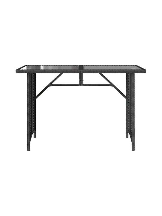 Set Sala De Mese Pentru Exterior 2 Piese Negru Cu Perne