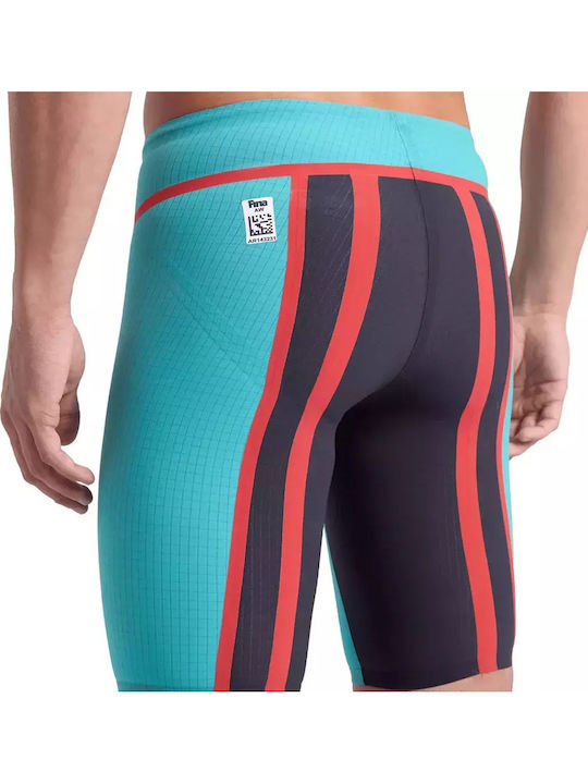 Arena Powerskin Carbon Core Fx Le Ανδρικό Αγωνιστικό Jammer Μαγιό Κολύμβησης Τιρκουάζ