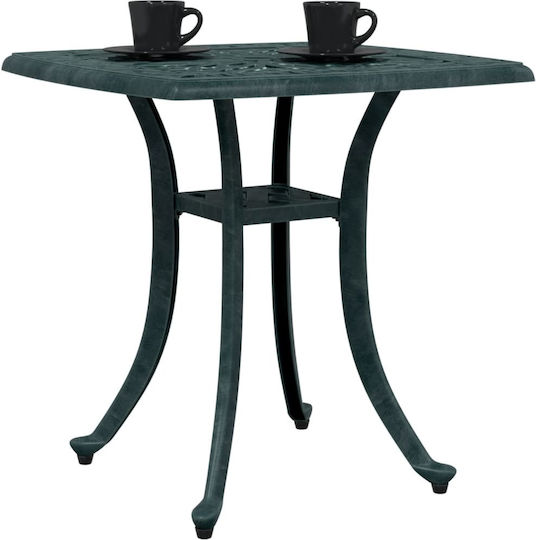 Masa Masa de lounge pentru spații exterioare mici Aluminiu Verde 53x53x53buc