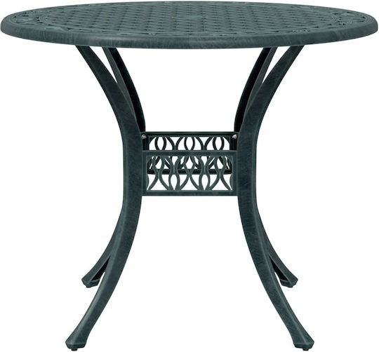 Masă Pentru Spații Exterioare Mici Din Aluminiu Verde 90x90x75cm