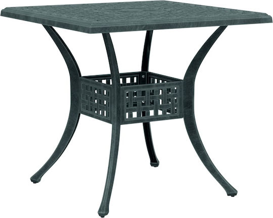 Masa pentru spații exterioare mici Aluminiu Verde 80x80x75buc