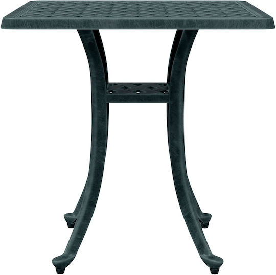 Masa Masa de lounge pentru spații exterioare mici Aluminiu Verde 53x53x53buc