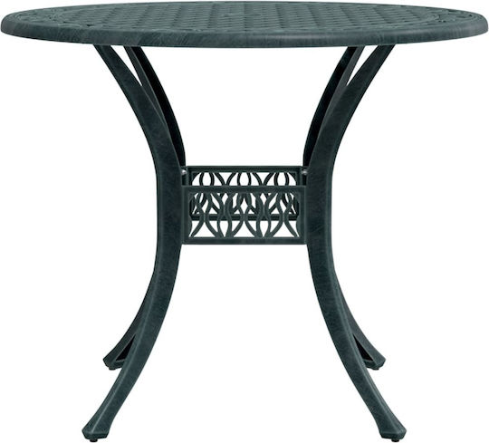Masă Pentru Spații Exterioare Mici Din Aluminiu Verde 90x90x75cm