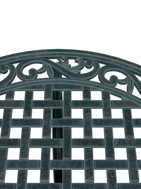 Garten- und Terrassentisch aus Aluminium Grünes 90x90x75cm
