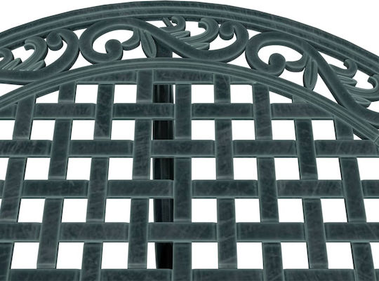 Masă Pentru Spații Exterioare Mici Din Aluminiu Verde 90x90x75cm