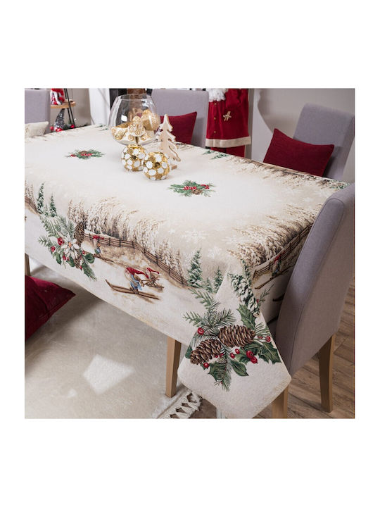 Teoran Christmas Tablecloth Fabric L140xW180cm.