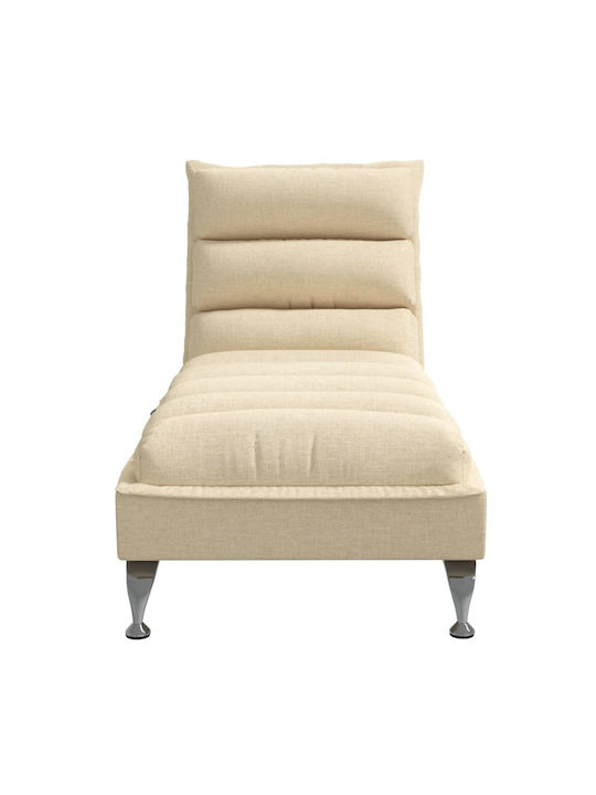 Recliner Stoff Beige L133.5xW56xH74cm