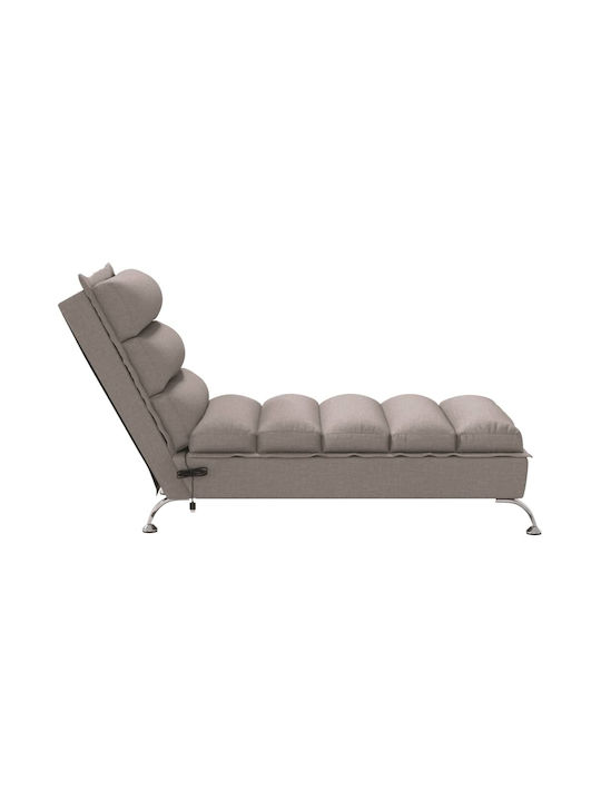 Fabric Recliner Brown L133.5xW56xH74cm