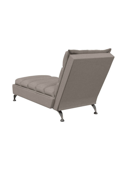 Fabric Recliner Brown L133.5xW56xH74cm