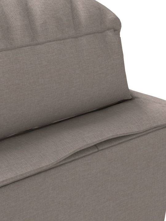 Fabric Recliner Brown L133.5xW56xH74cm