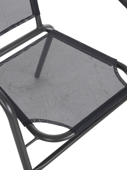 Gartenstühle Metallisch Ledan Graue 55x58x72cm