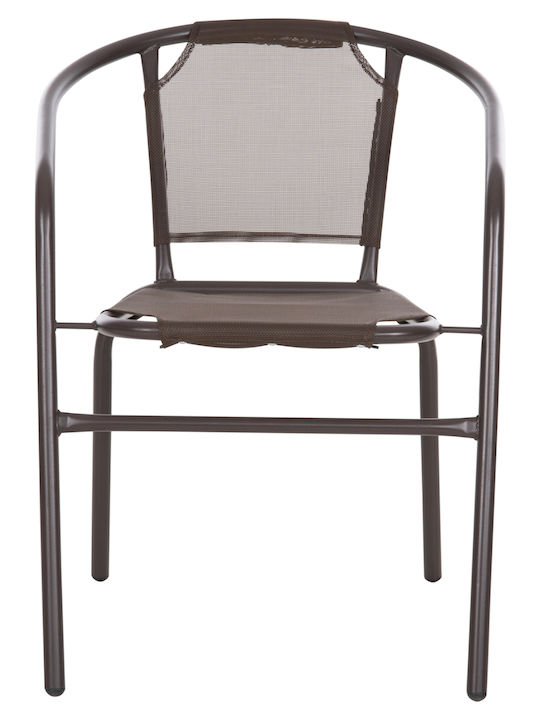 Gartenstühle Metallisch Ledan Braune 55x58x72cm