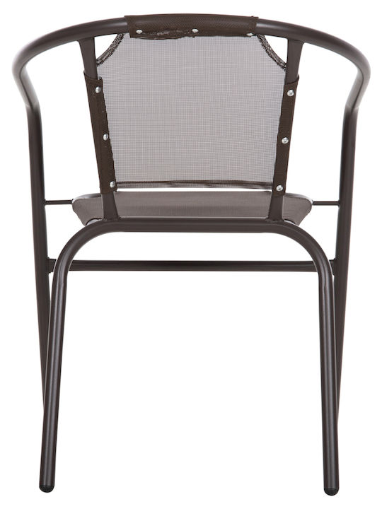 Gartenstühle Metallisch Ledan Braune 55x58x72cm