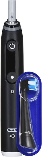 Oral-B Io 6n Black Onyx Periuță de dinți electrică cu Senzor de Presiune și Husă de Călătorie Neagră