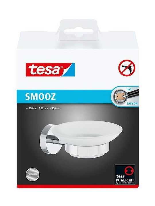 Tesa Wall Mounted White Soap Dish