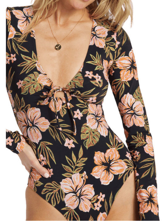 Hooked On Tropics Ολόσωμο Μαγιό Black