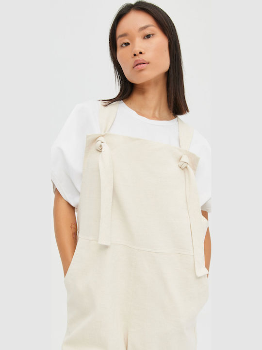 Dungarees Graphite Ecru Elastic