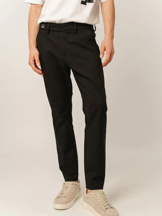 Edward Jeans Men's Trousers in Slim Fit Black