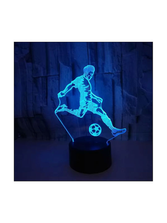 Dekorative Lampe 3D-Illusion Schwarz