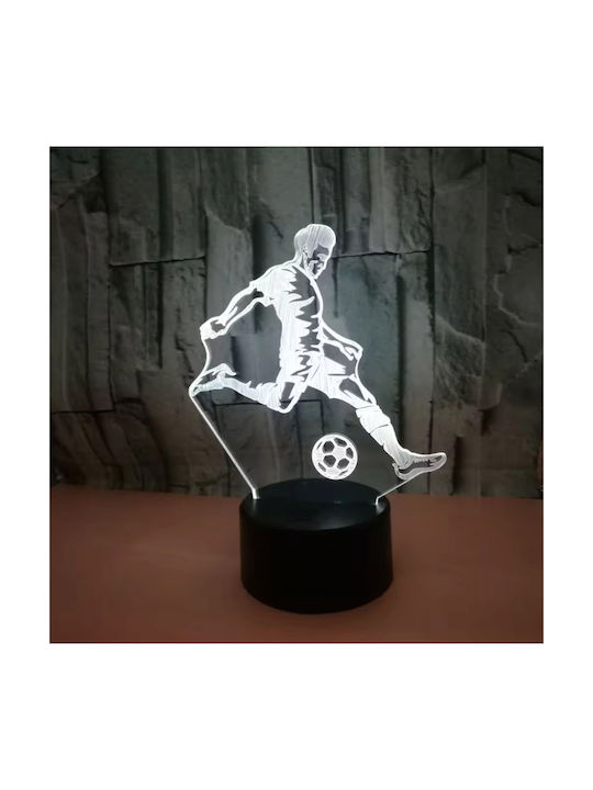 Dekorative Lampe 3D-Illusion Schwarz