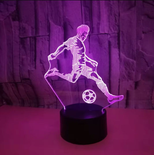 Διακοσμητικό Φωτιστικό LED RGB 3D Illusion 3εκ.