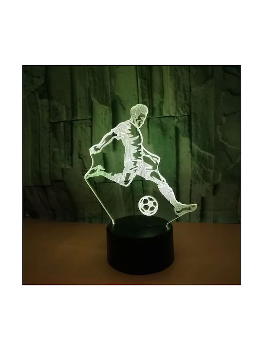 Dekorative Lampe 3D-Illusion Schwarz
