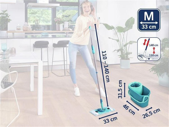Leifheit Σφουγγαρίστρα Set Clean Twist M Ergo 52137