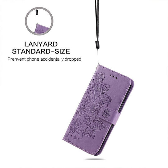 Flowers Wallet Purple (Honor 200 Lite 5G)